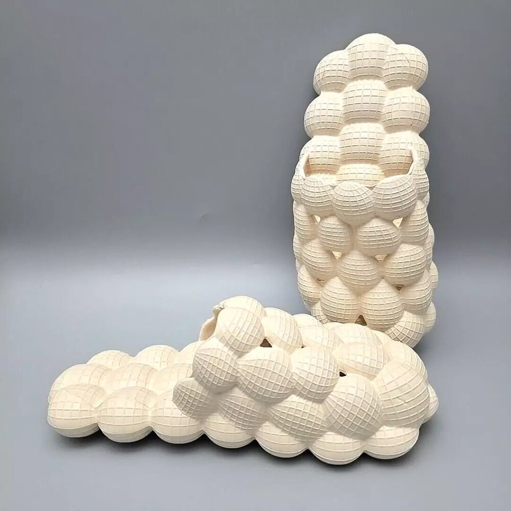 Massage Bubble Slides Bubble Slippers Non-Slip Spa Shower Slippers Women's US 9